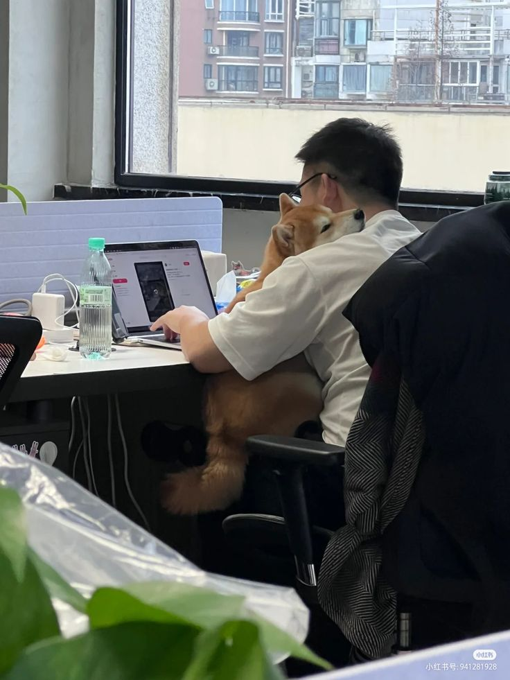 一名工程师与若克在办公桌前